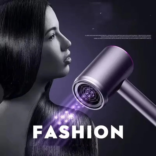 Secador de Cabelo Portátil com Íons Negativos, Turbo, Secagem Rápida, Ideal para Viagens.