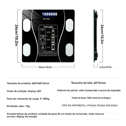 Balança digital Bluetooth