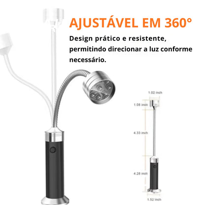 Brasa LED Churrasco 2 Luminárias mais uma Caixa