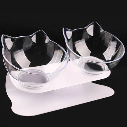 Tigela para gatos ajustável e inclinável