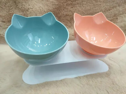 Tigela para gatos ajustável e inclinável