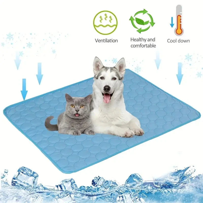 Tapete Refrescante para Cães e Gatos Almofada de Gelo