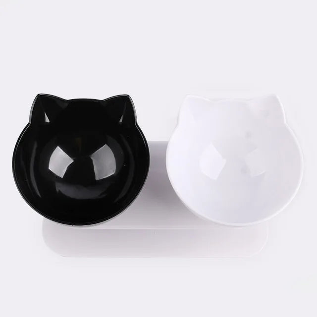 Tigela para gatos ajustável e inclinável