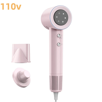 Secador de cabelo GOKOCO de alta velocidade, 110.000 RPM, com íons negativos, secagem rápida de 300 ml, silencioso e com controle térmico.