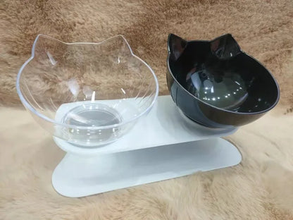 Tigela para gatos ajustável e inclinável