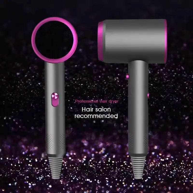 Secador de Cabelo Portátil com Íons Negativos, Turbo, Secagem Rápida, Ideal para Viagens.