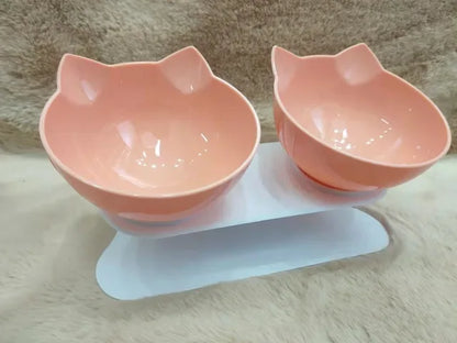 Tigela para gatos ajustável e inclinável