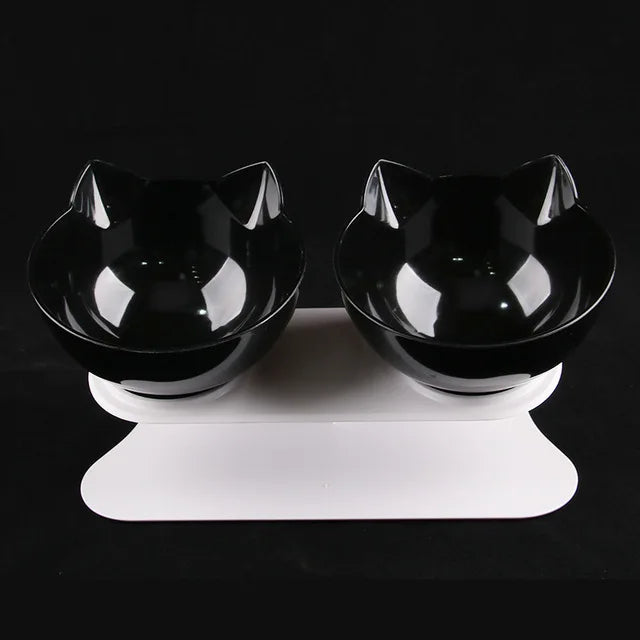Tigela para gatos ajustável e inclinável